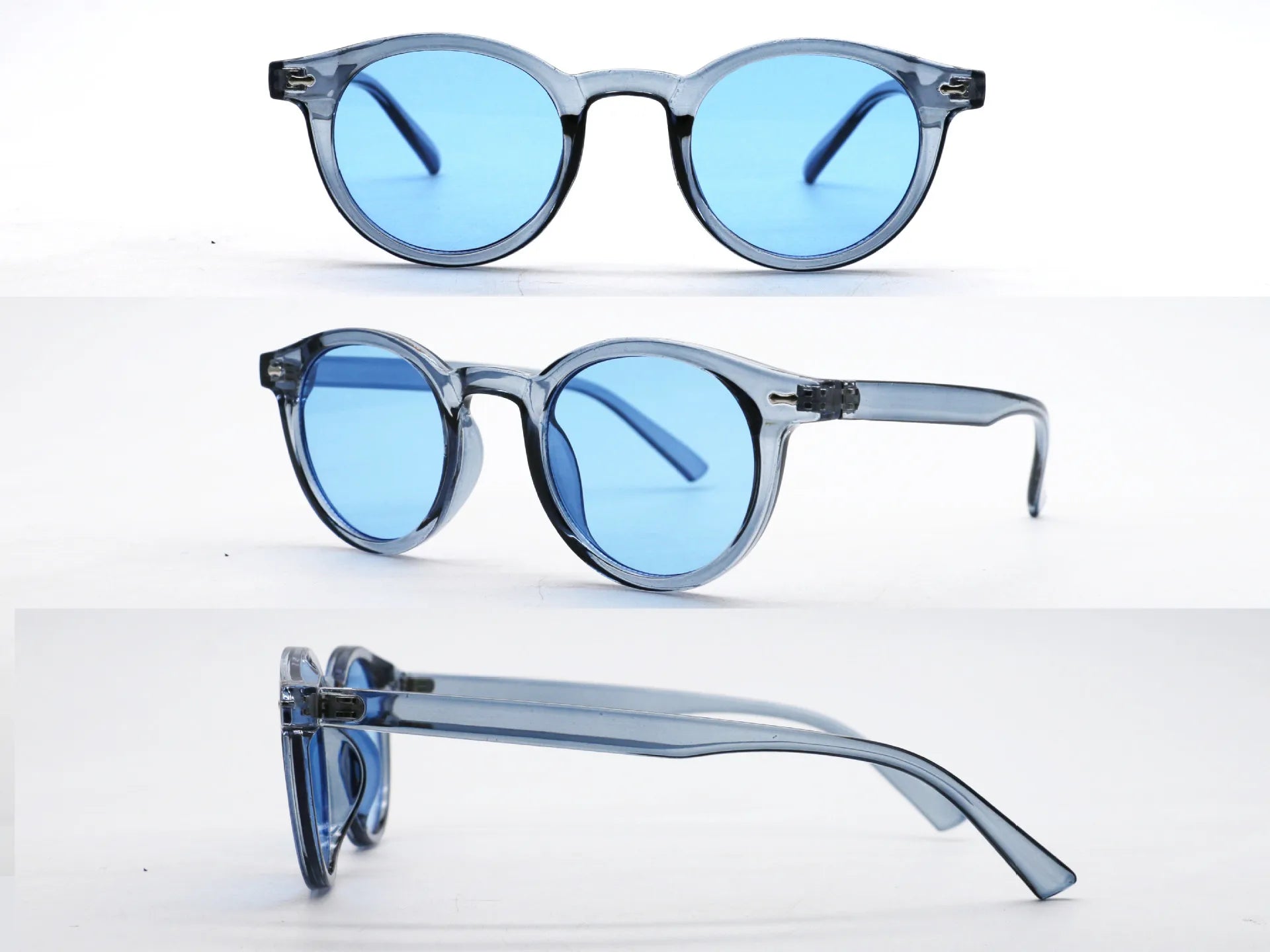Retro Round Ocean Lens Sunglasses for Men & Women 6