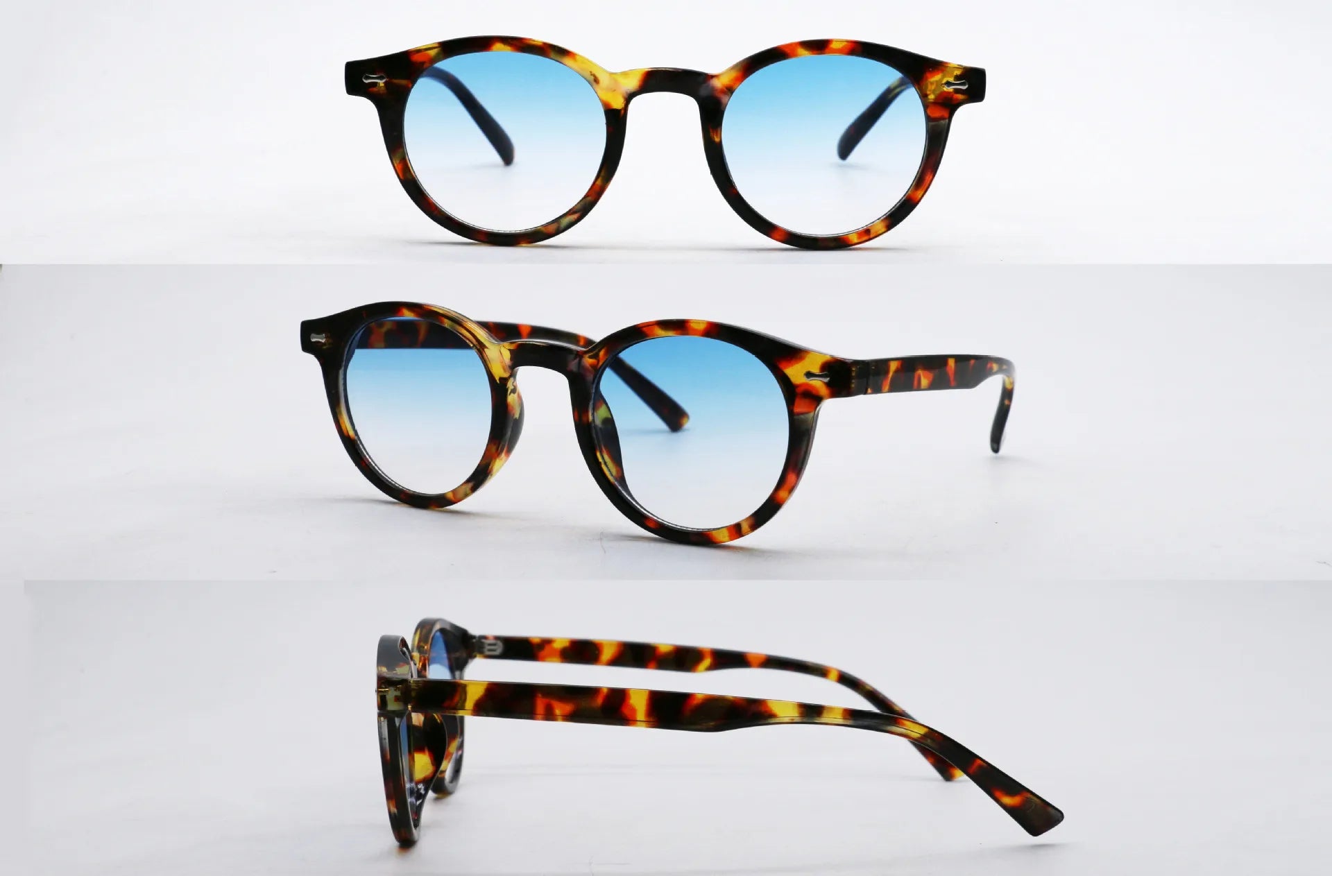 Retro Round Ocean Lens Sunglasses for Men & Women 11