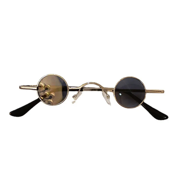 Retro Small Frame Metal Punk Sunglasses 3