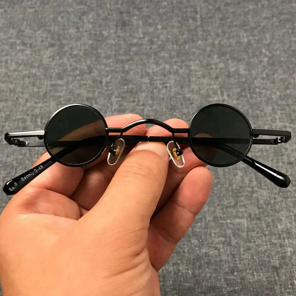 Retro Small Frame Metal Punk Sunglasses 7