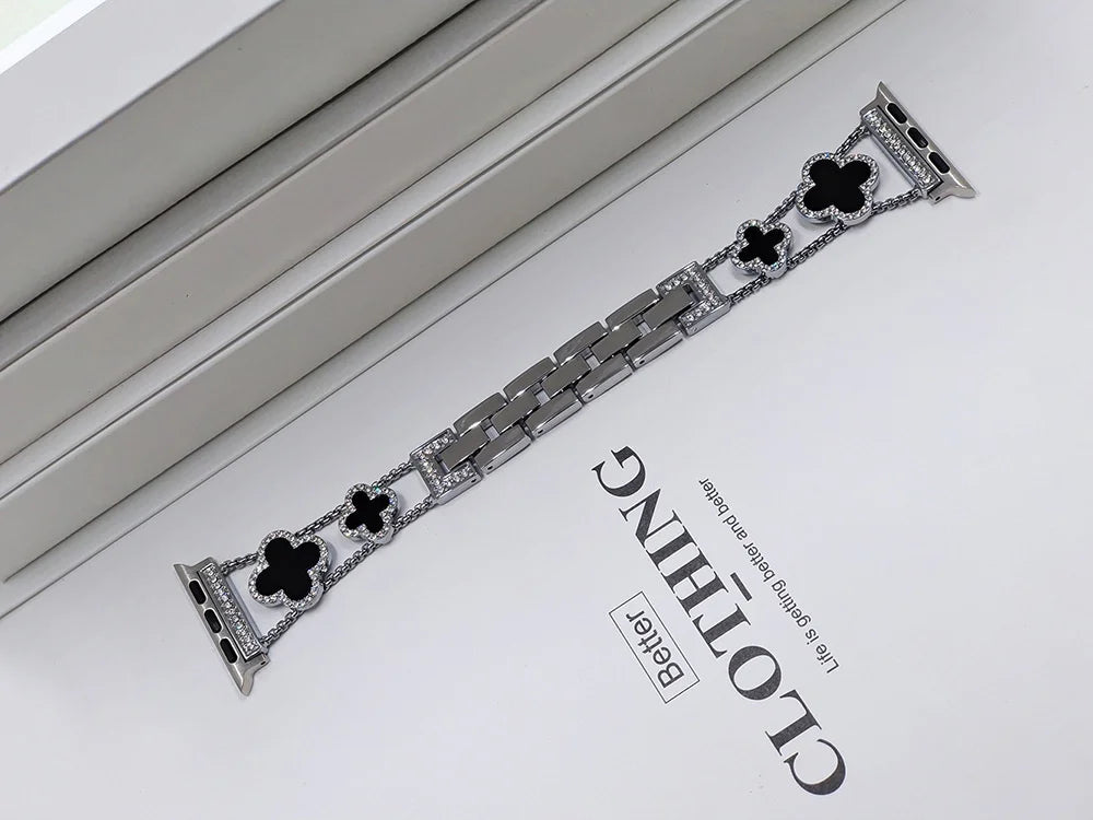 Stainless Steel Clover Watch Band for Apple Watch 12