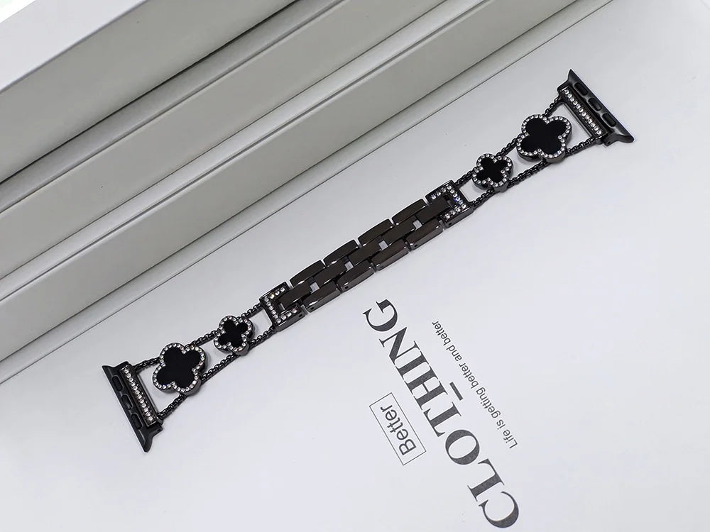 Stainless Steel Clover Watch Band for Apple Watch 15