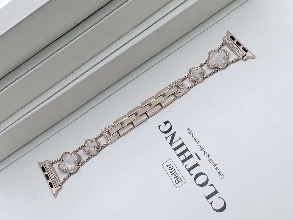 Stainless Steel Clover Watch Band for Apple Watch 6