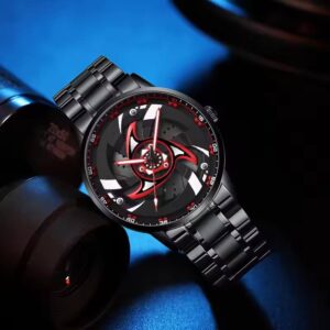 TurboWheel 3D Sports Car Quartz Watch – 42mm Rotating Dial Men’s Business Timepiece