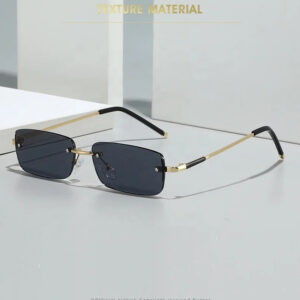 Unisex Luxury Rimless UV400 Sunglasses