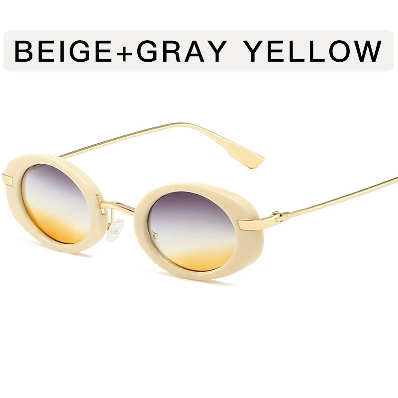 Vintage Oval Sunglasses with Custom Logo for Men & Women 11