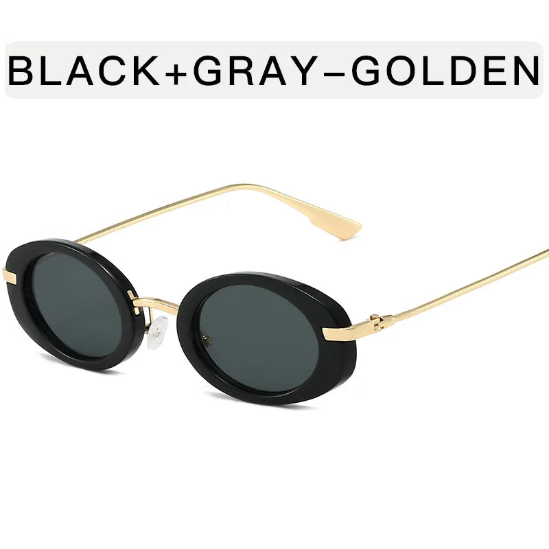 Vintage Oval Sunglasses with Custom Logo for Men & Women 2