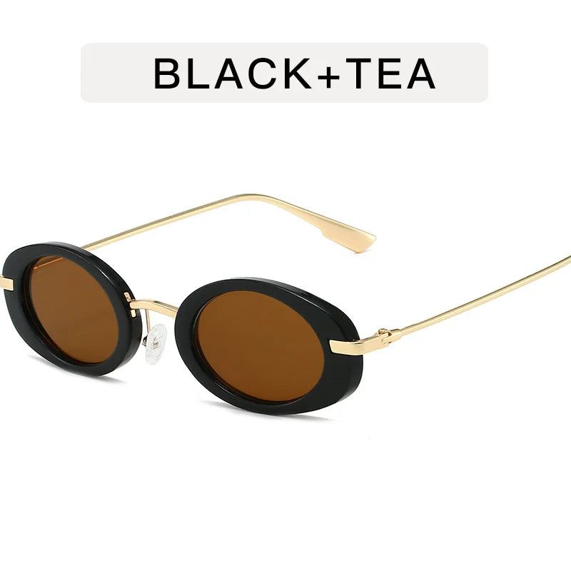 Vintage Oval Sunglasses with Custom Logo for Men & Women 4