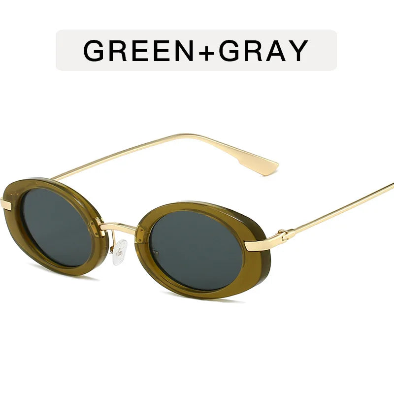 Vintage Oval Sunglasses with Custom Logo for Men & Women 8