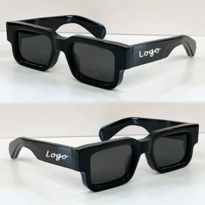 Vintage Rectangle Sunglasses UV400 Chunky Frames Unisex Fashion