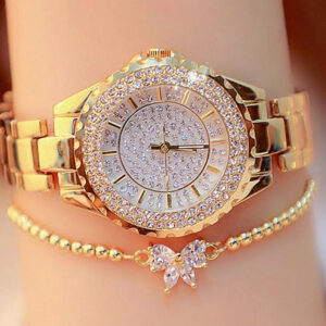Women's Crystal Quartz Watch & Bracelet Set 6